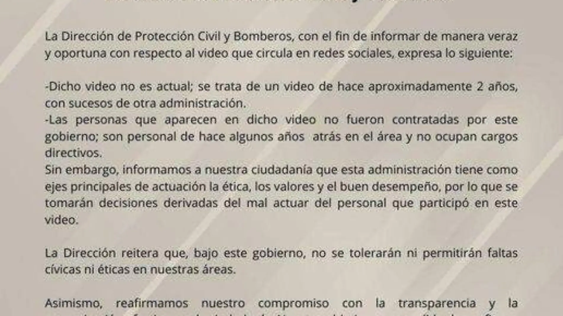 proteccion civil y bomberos comunicado